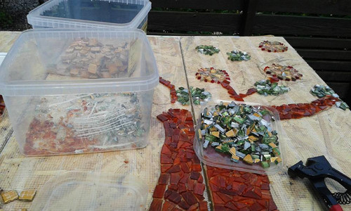 Mosaik-arbete, Annie Forsberg